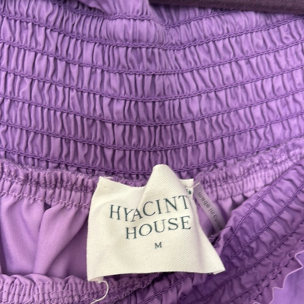 Purple Ruffled Off-the-Shoulder Maxi Dress - Picture 4 of 4
